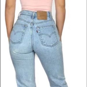 Rare Levi’s Orange Tab vintage tapered light jeans light wash high rise size 24